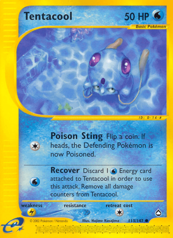 Tentacool Pokémon card