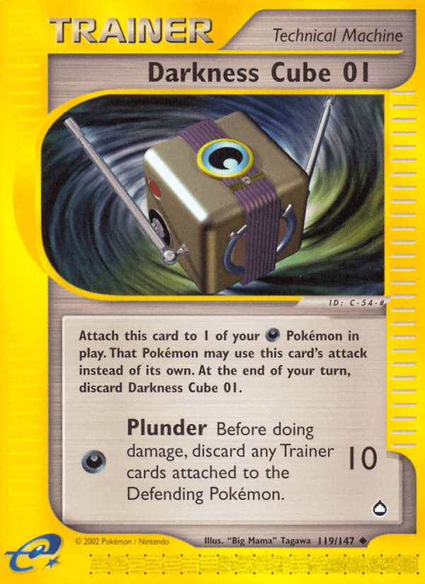 Darkness Cube 01 Pokémon card