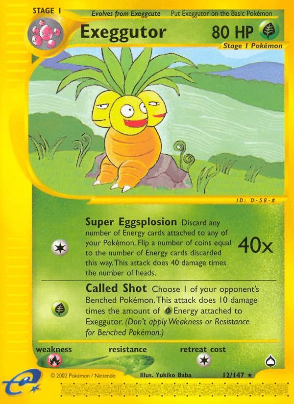 Exeggutor Pokémon card