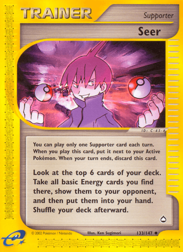 Seer Pokémon card