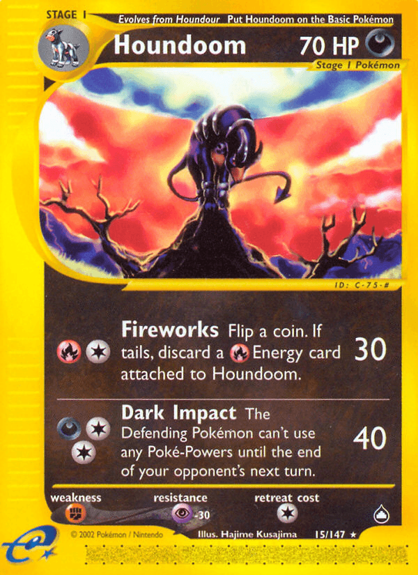 Houndoom Pokémon card