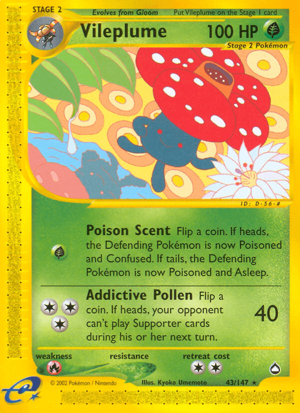 Vileplume Pokémon card