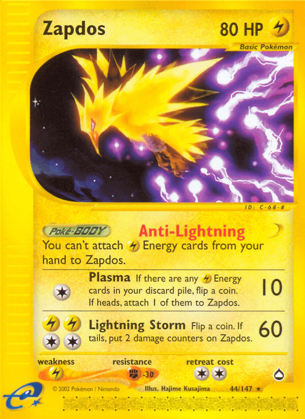 Zapdos Pokémon card