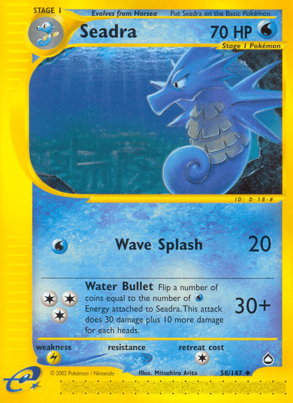 Seadra Pokémon card
