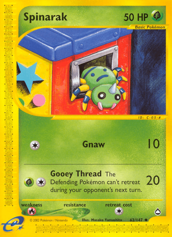 Spinarak Pokémon card