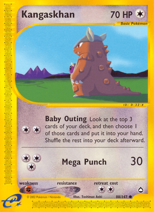 Kangaskhan Pokémon card