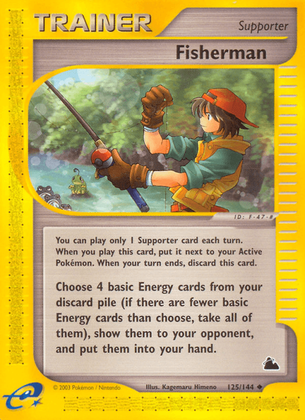 Fisherman Pokémon card