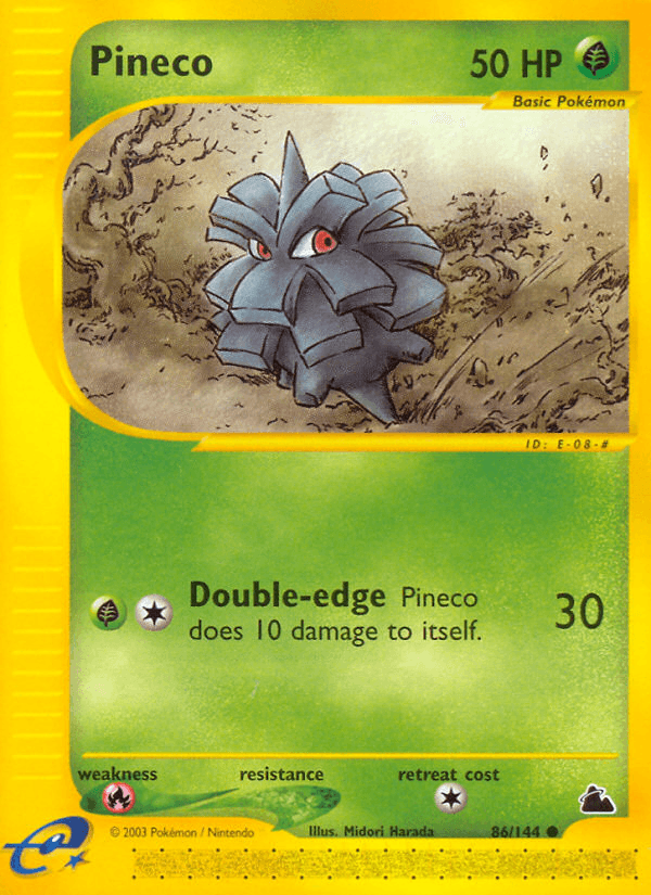 Pineco Pokémon card