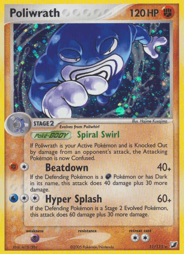 Poliwrath Pokémon card