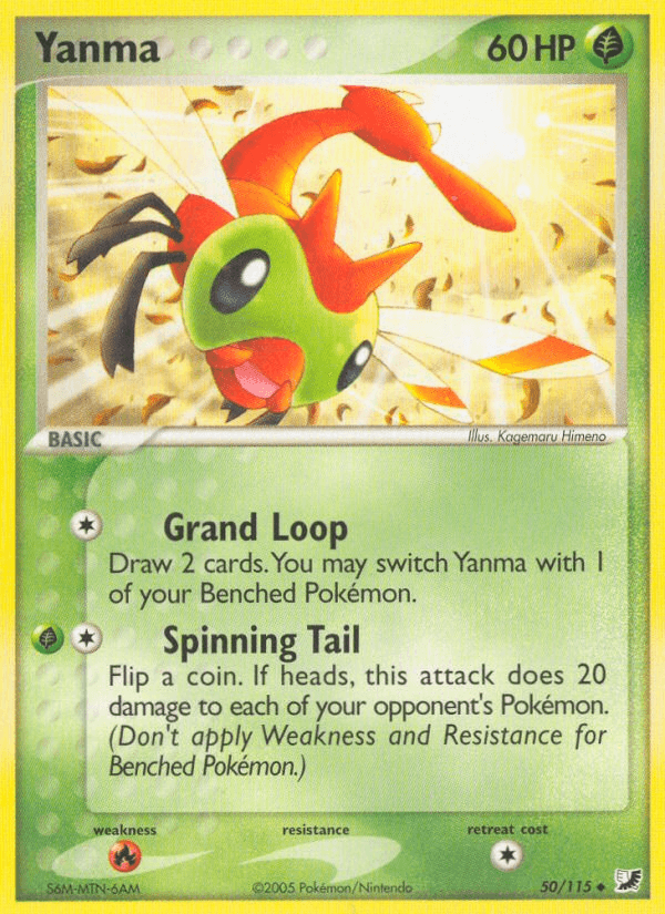 Yanma Pokémon card