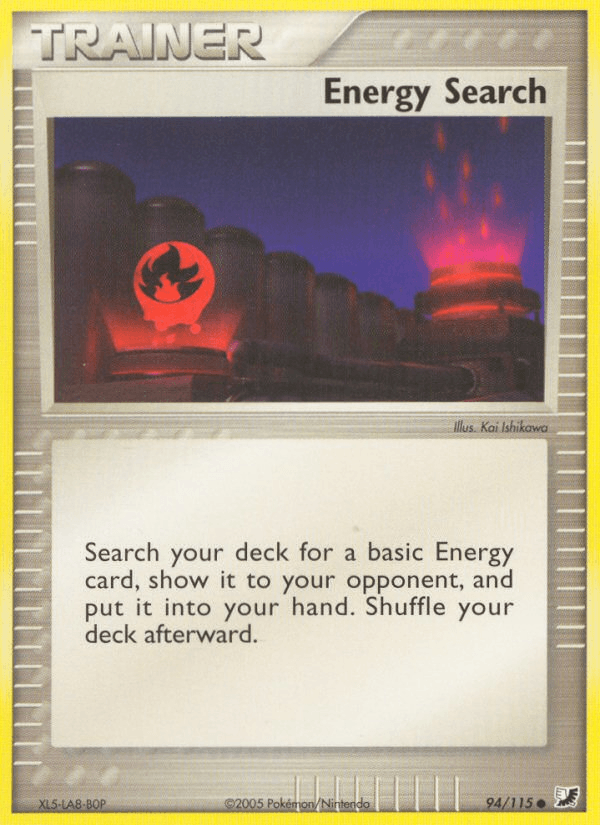 Energy Search Pokémon card