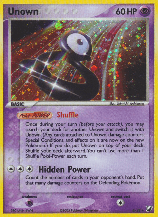 Unown Pokémon card