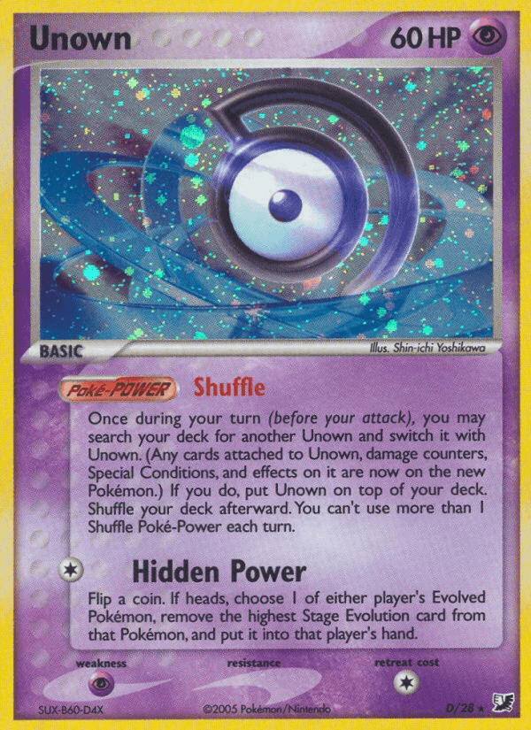 Unown Pokémon card