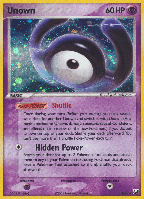 Unown Pokémon card