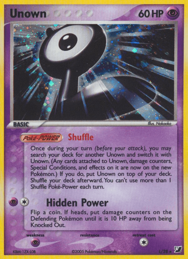 Unown Pokémon card