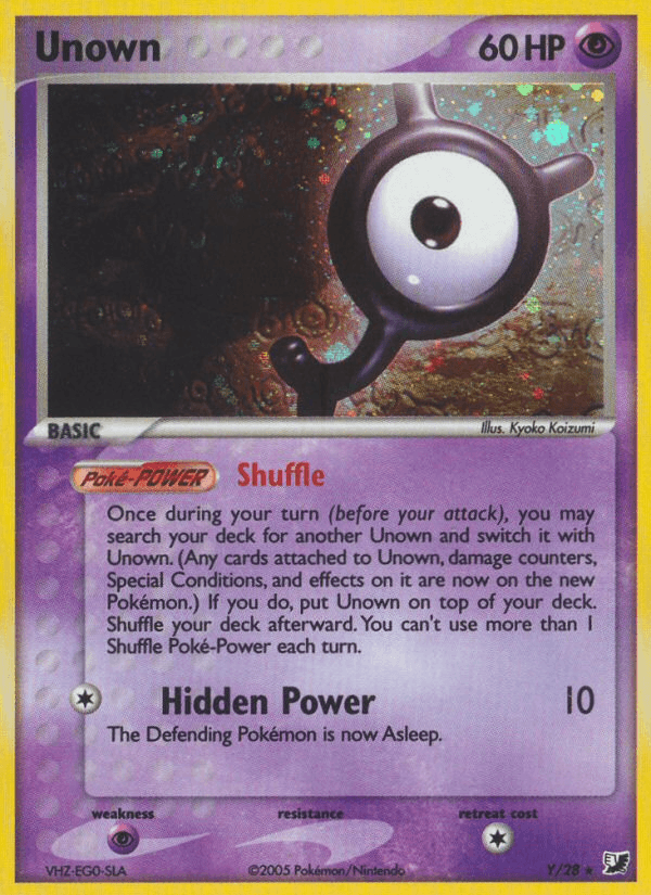 Unown Pokémon card