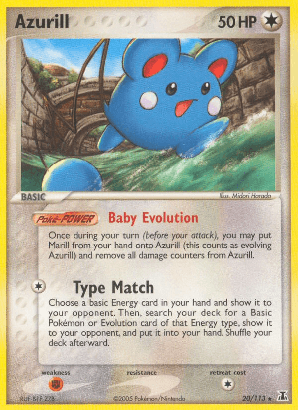Azurill Pokémon card