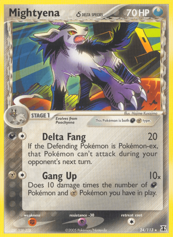 Mightyena δ Pokémon card