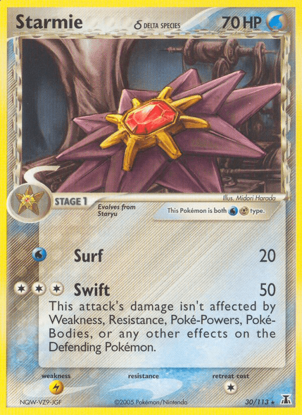 Starmie δ Pokémon card