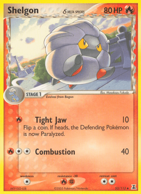 Shelgon δ Pokémon card