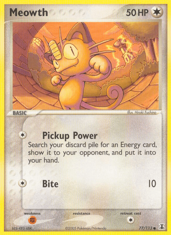 Meowth Pokémon card