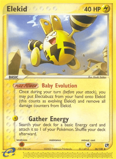Elekid Pokémon card