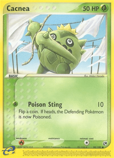 Cacnea Pokémon card