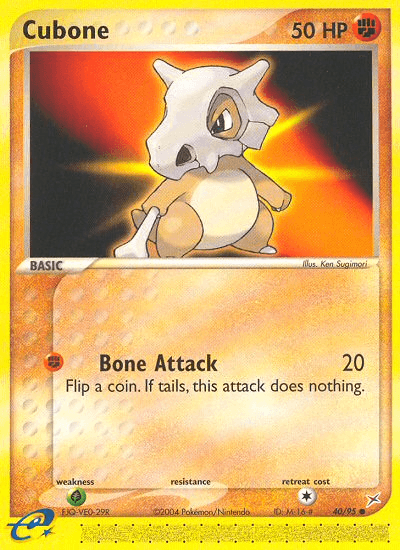 Cubone Pokémon card
