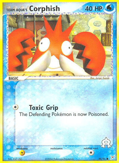 Team Aqua's Corphish Pokémon card