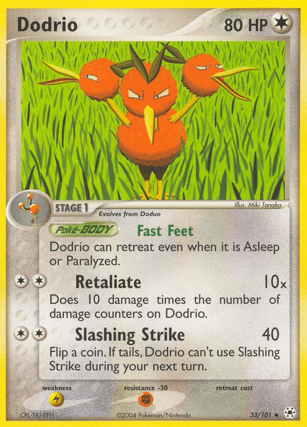 Dodrio Pokémon card