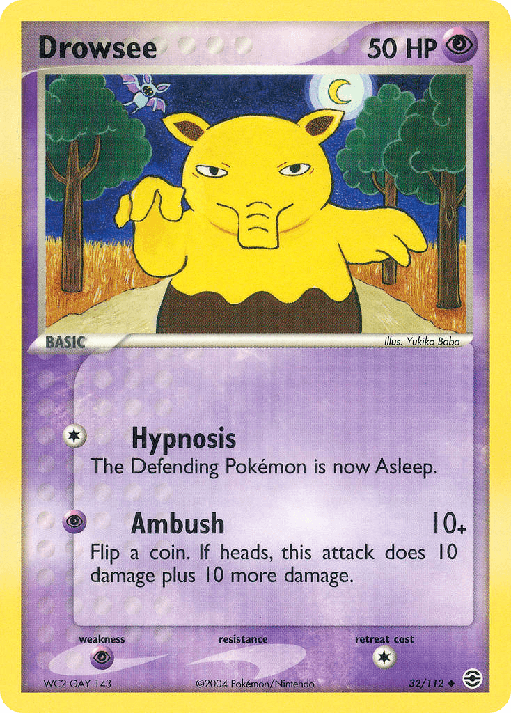 Drowzee Pokémon card