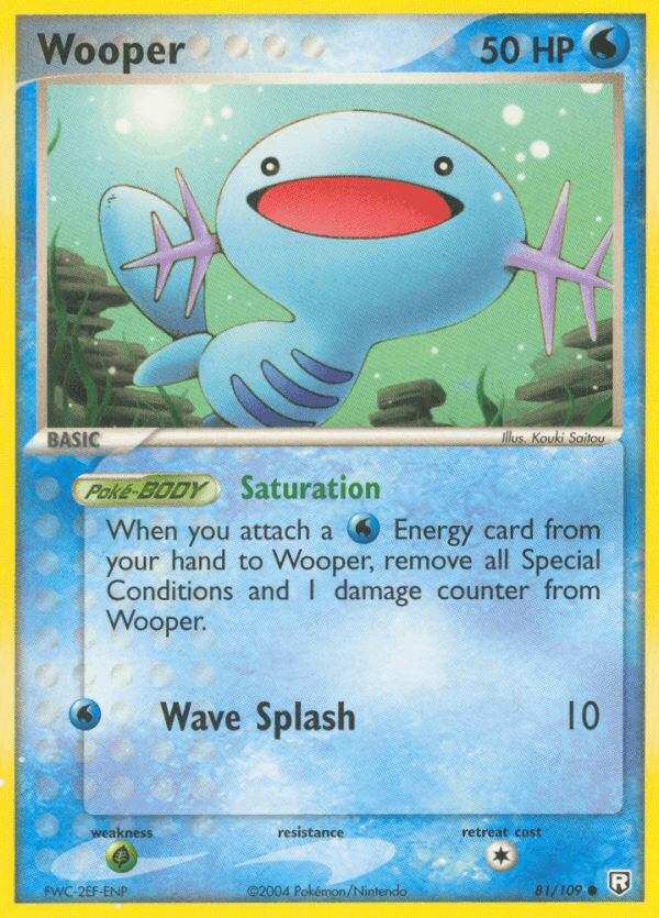 Wooper Pokémon card