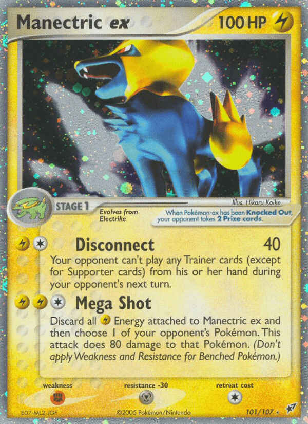 Manectric ex Pokémon card