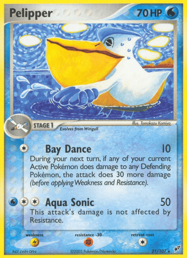 Pelipper Pokémon card