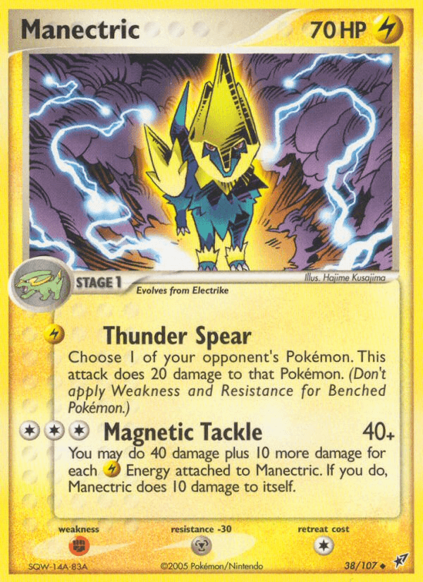 Manectric Pokémon card