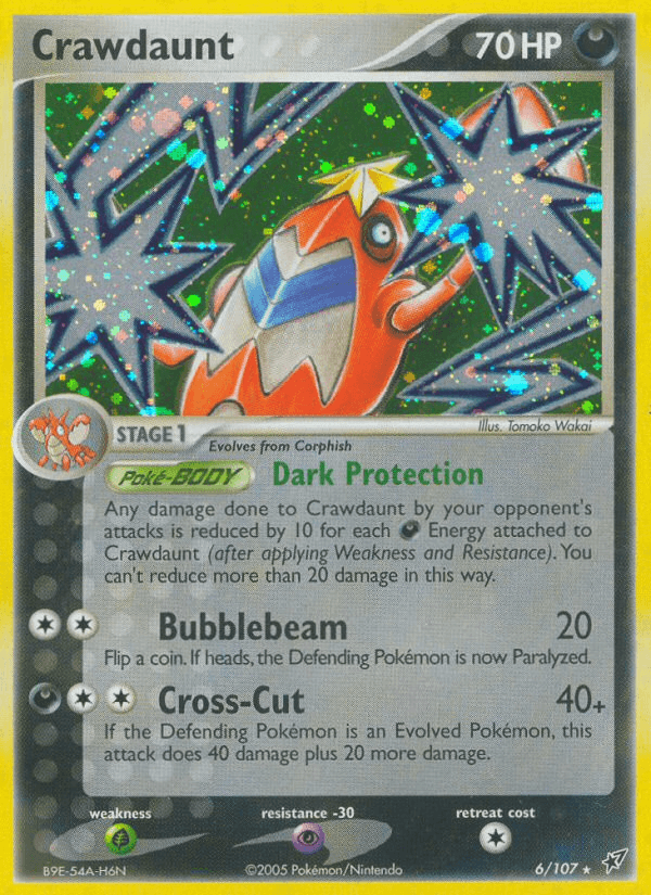 Crawdaunt Pokémon card