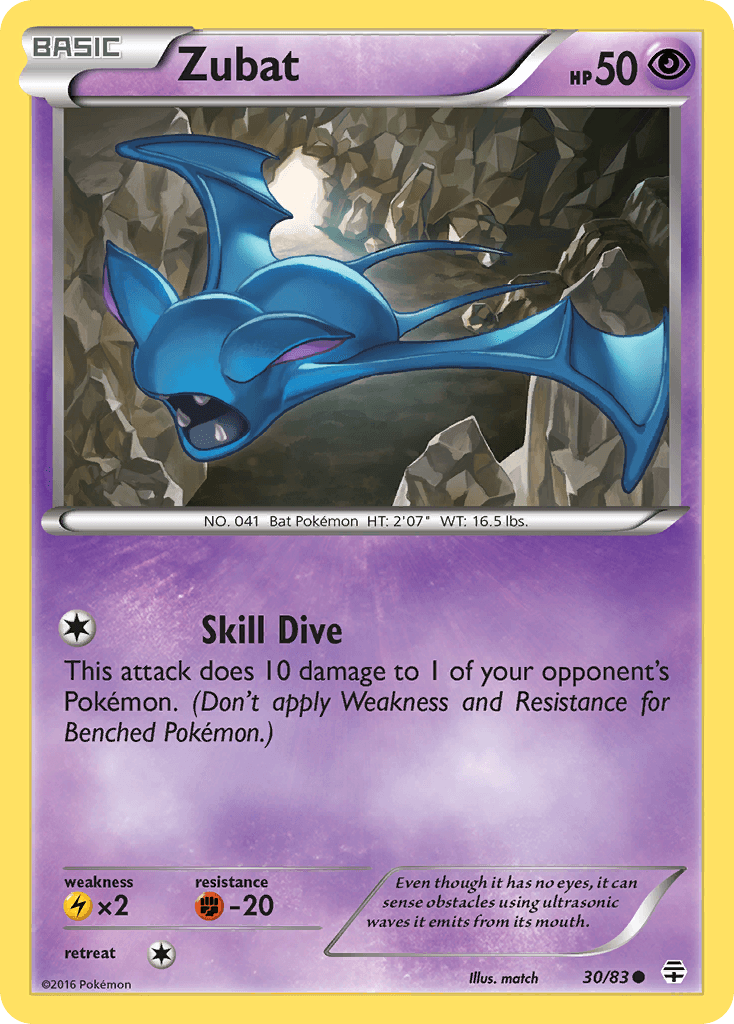 Zubat Pokémon card