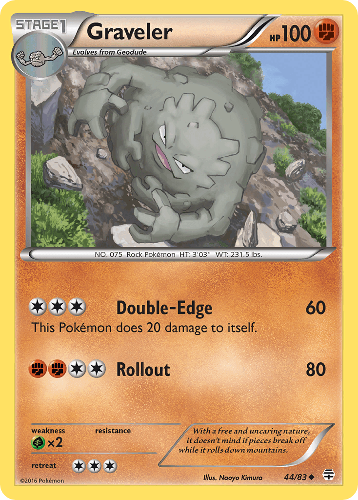 Graveler Pokémon card