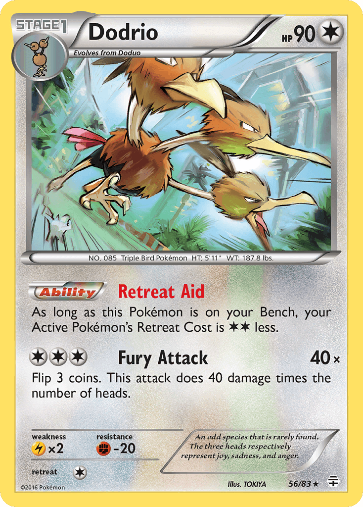 Dodrio Pokémon card