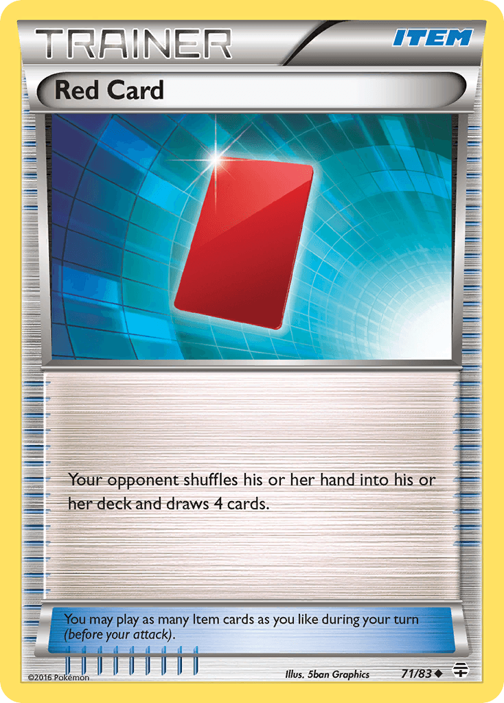 Red Card Pokémon card