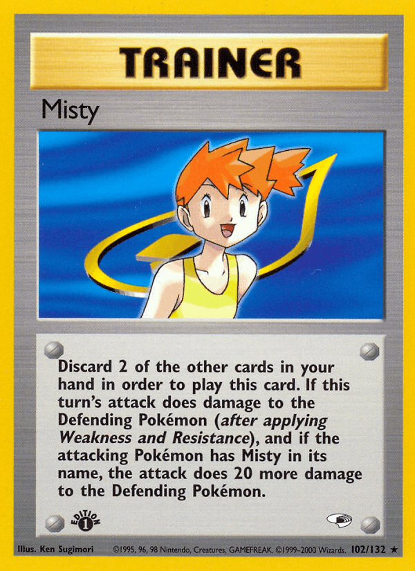 Misty Pokémon card