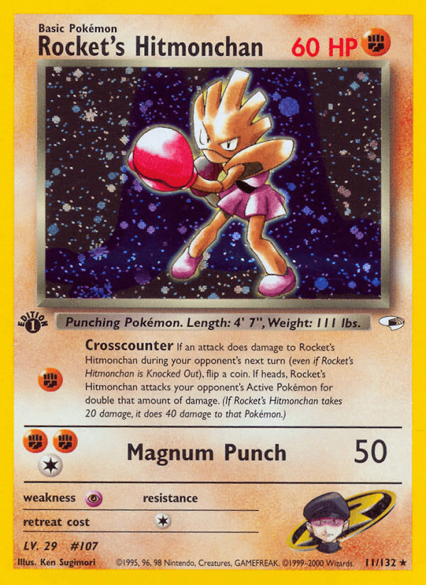 Rocket's Hitmonchan Pokémon card