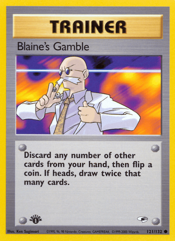 Blaine's Gamble Pokémon card