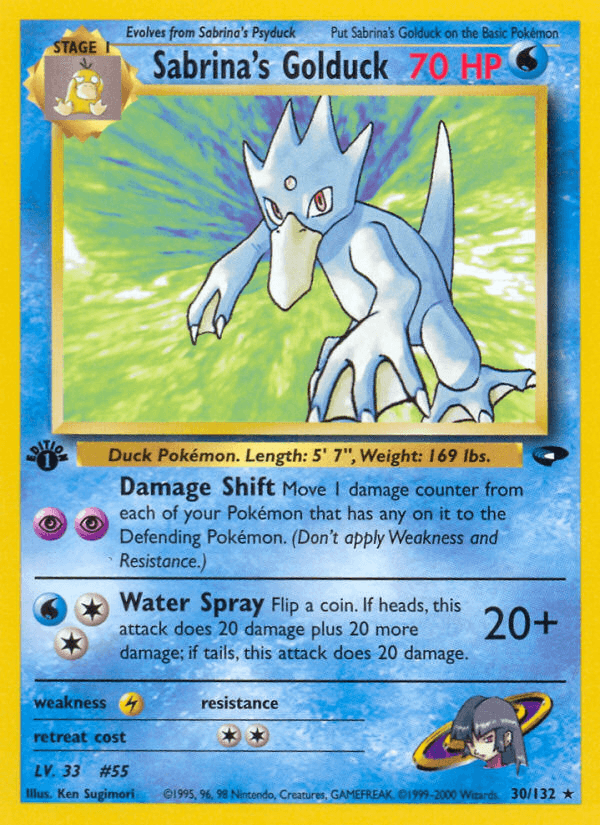 Sabrina's Golduck Pokémon card