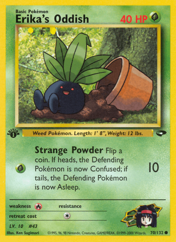 Erika's Oddish Pokémon card