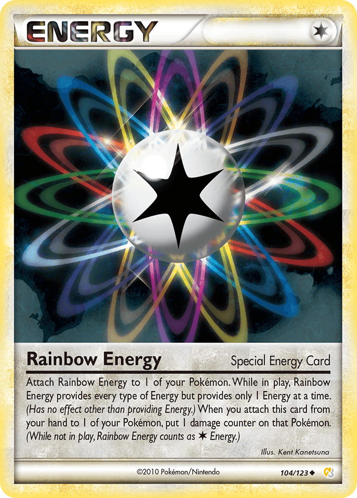 Rainbow Energy Pokémon card