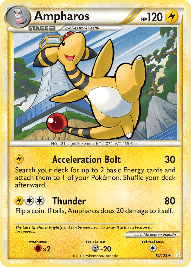 Ampharos Pokémon card
