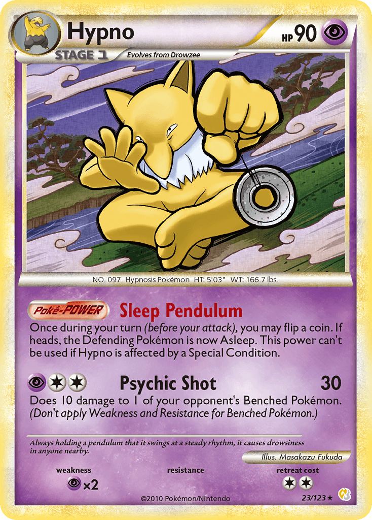 Hypno Pokémon card