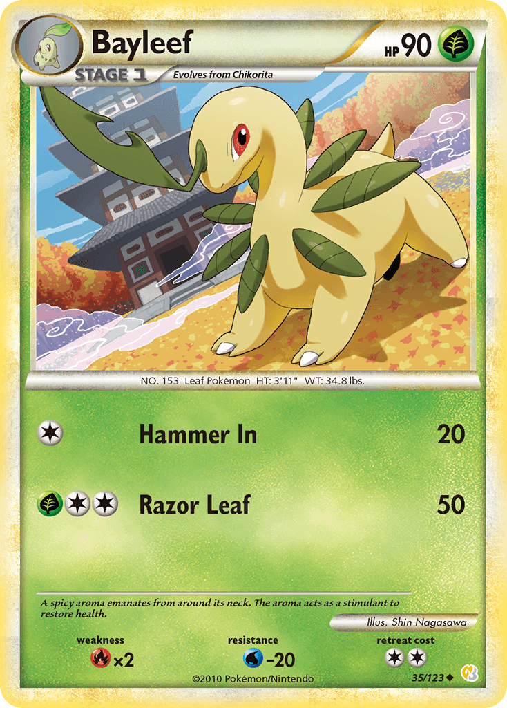 Bayleef Pokémon card