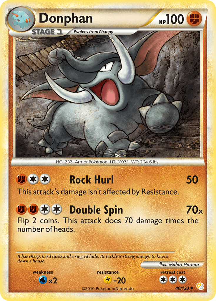 Donphan Pokémon card